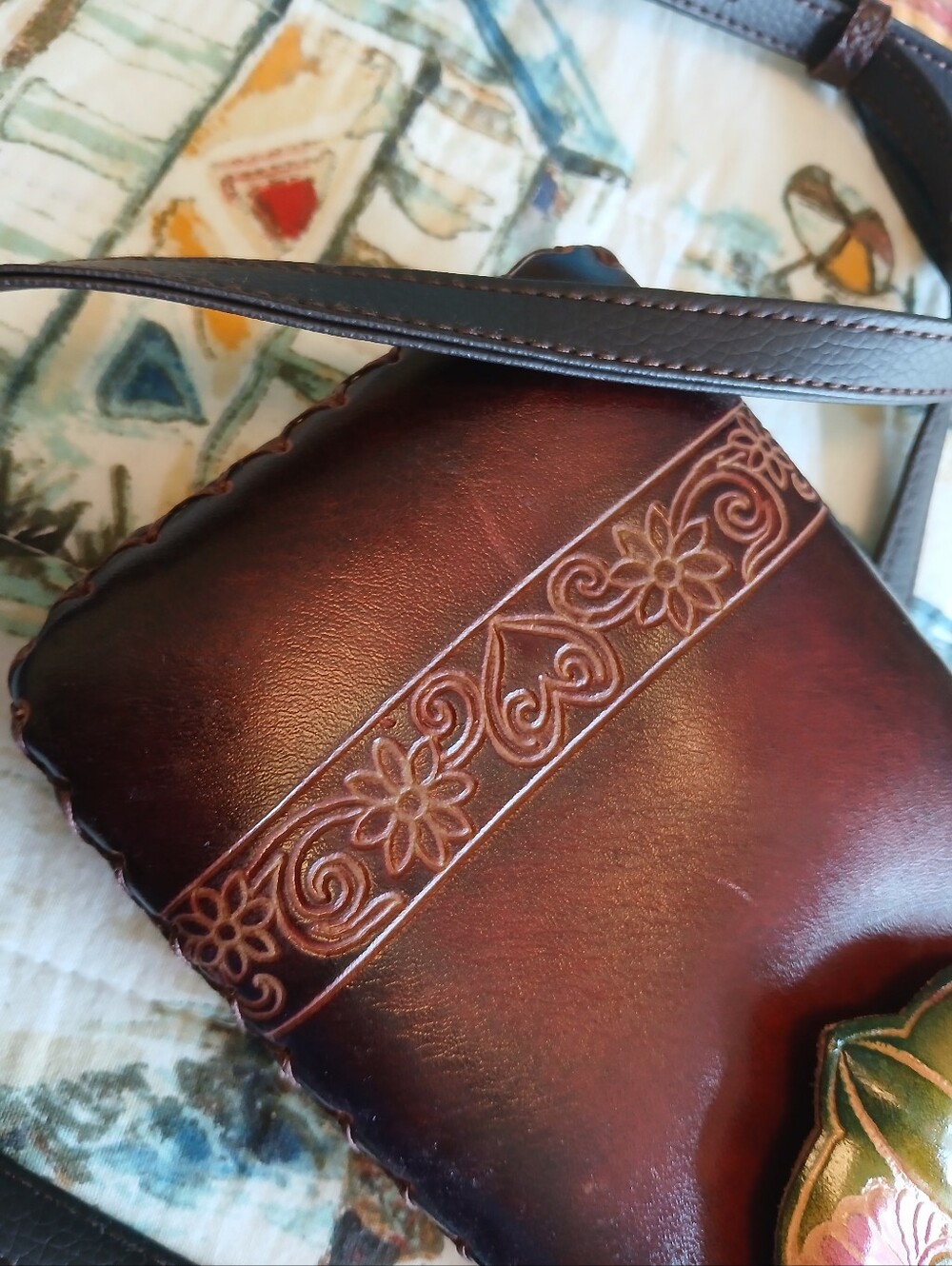 Mexican Butterfly Hand Tooled Leather - Picture 14 of 16